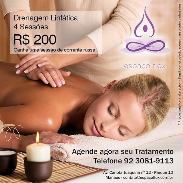 Aproveite, além de relaxar a drenagem linfática remove os excessos de resíduos e líquidos do nosso organismo e estimula a circulação, ajuda a reduzir a celulite e melhora o aspecto da pele.Agenda suas sessões 3081-9113. #floxsaúde #drenagemlinfática #saúde #bemestar #manaus #corpoemforma